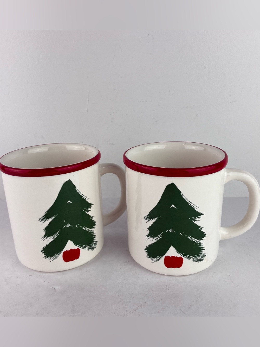 Marimekko Pfaltzgraff Christmas Mugs Set of 2 Vintage 1980’s